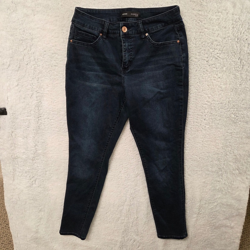 Royalty For Me Hyper Denim Womens‎ Size M Dark Wash Skinny Jeans